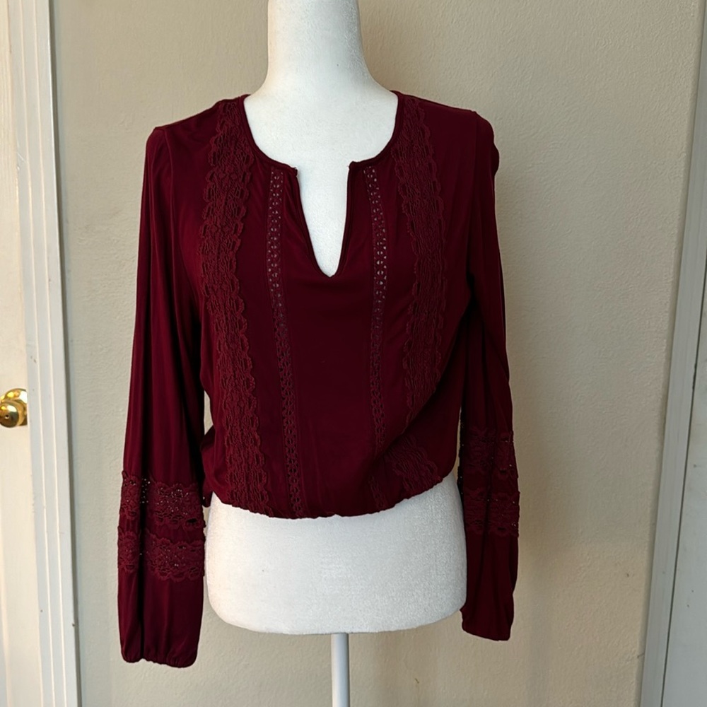 From Anthropologie Peasant Top